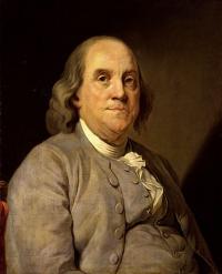 Benjamin Franklin. Image Courtesy of Wikimedia Commons.